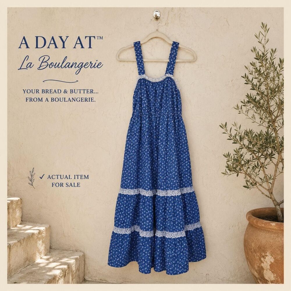 Unbranded Women's Blue and White Dress
